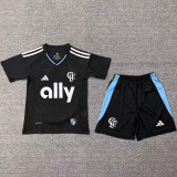 2025/26 Charlotte Away Black Kids Soccer Jersey 夏洛特