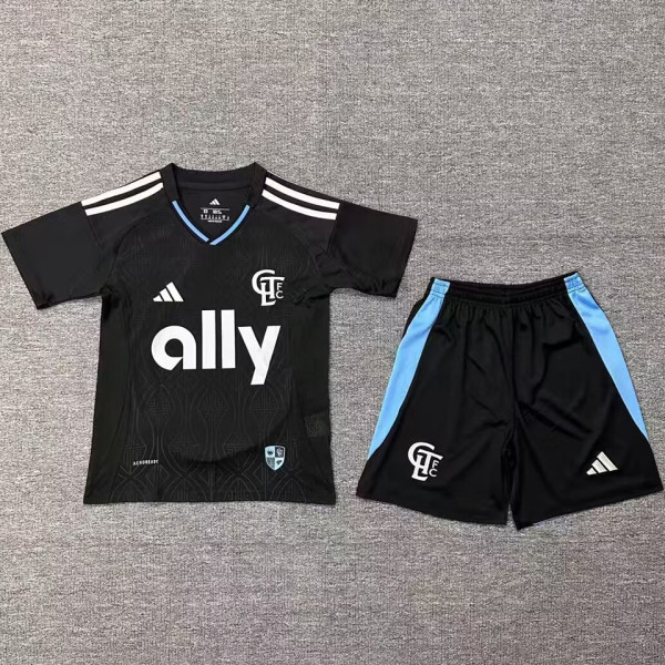 2025/26 Charlotte Away Black Kids Soccer Jersey 夏洛特