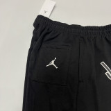 2025 Jordan Black Pure Cotton Fabric Casual Short Pants M005