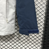 2025 PSG Jordan Cotton Thickened warm Blue White Outdoor Jacket #P7加棉冲锋衣