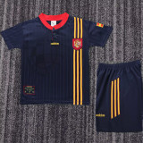 1996 Spain Away Kids Retro Soccer Jersey