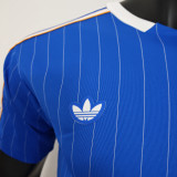 2025/26 RM Blue Retro Style Player Version Soccer Jersey