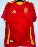 2024/25 Spain Home Red Player Version Soccer Jersey