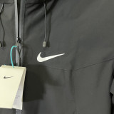 2025 NK Cotton Thickened Warm Black Outdoor Jacket #A801加棉冲锋衣