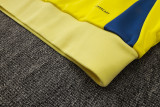 2025/26 AA Yellow Hoody Thickened Fluff Zipper Jacket Tracksuit