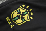 2025 Brazil Yellow Kids Sweater Tracksuit
