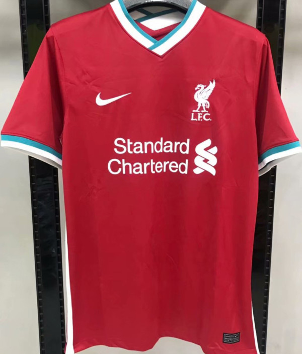 2020/21 LFC 1:1 Quality Home Red Fans Soccer Jersey