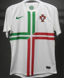 2012 Portugal Away White Retro Player Version Soccer Jersey