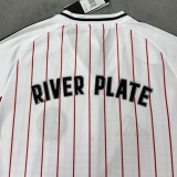 2025/26 River Plate White Baseball T-Shirt