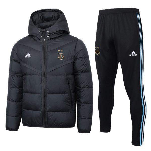 2024 Argentina Black Cotton Jacket （A Set）