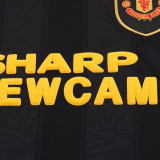 1993/1995 M Utd Black Retro Kids Soccer Jersey