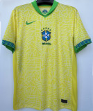RODRYGO #10 Brazil 1:1 Quality Home Yellow Fans Jersey 2024/25 ★★