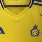 RONALDO #7 Al Nassr Home Yellow Fans Jersey 2024/25 (Cup Font 杯赛字体) ★★