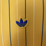 2025/26 Leeds United Retro Style Yellow Fans Soccer Jersey