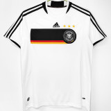 2008 Germany Home White Retro Soccer Jersey