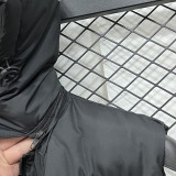 2026/27 NK Black Cotton Vest Jacket J5503 黑色带帽
