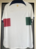 2022/23 Portugal 1:1 Quality Away White Fans Soccer Jersey