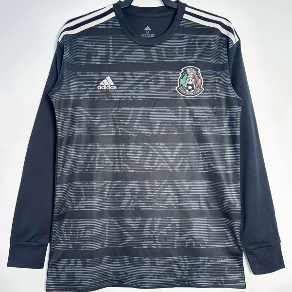 2019/20 Mexico Black Long Sleeve Soccer Jersey