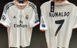 RONALDO # 7 RM Home Retro Jersey 2013/14 (Have All Patch) (9) 全套章 +2014胸前小字 ★★