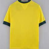 1970 Brazil Home Yellow Retro Soccer Jersey