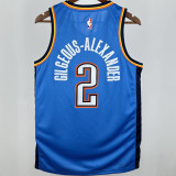 Thunder GILGEOUS-ALEXANDER #2 Blue NBA Jersey