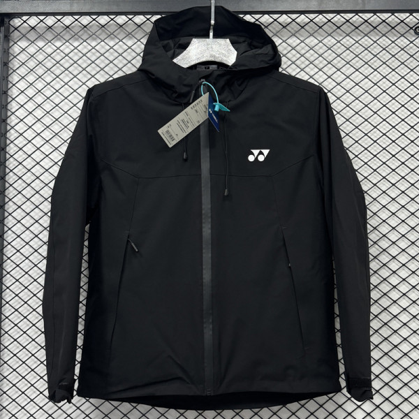 2025 Yonex Cotton Thickened Warm Black Outdoor Jacket #A804加棉冲锋衣