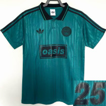 2026 AD x oasis #25 Green Retro Style Fans Soccer Jersey (Have No.25 带号码）
