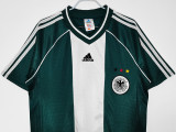 1998 Germany Away Green Retro Soccer Jersey