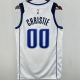 2025 Mavericks CHRISTIE #00 White NBA Jersey