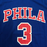IVERSON # 3 76ers Blue Mitchell Ness Retro Jerseys