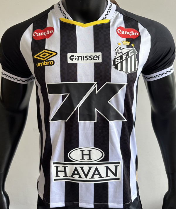2025/26 Santos Away Player Version Soccer Jersey 带全广告