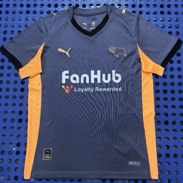 2025/26 Derby County Away Fans Soccer Jersey 德比郡