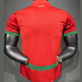 2025/26 Morocco Home Red Player Version Soccer Jersey