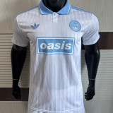 2025/26 AD x oasis #25 White Retro Style Player Version Soccer Jersey (Have No.25 带号码）