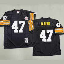 BLOUNT #47 Men's Pittsburgh Steelers Retro NFL Jersey 钢人