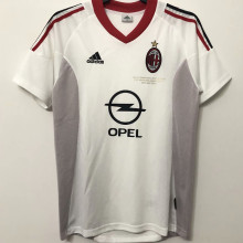 2002/03 AC Milan Away White Retro Soccer Jersey