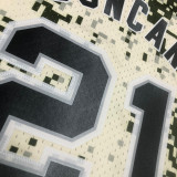 2013/14 Spurs DUNCAN #21 Camo Retro NBA Jerseys 热压