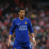 2008/2009 M Utd Third Blue Retro Player Version Soccer Jersey 球员版