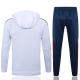2025 Italy White Hoody Zipper Jacket