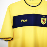 2002 Scotland Away Yellow Retro Soccer Jersey
