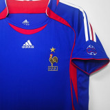 2006 France Home Blue Retro Soccer Jersey