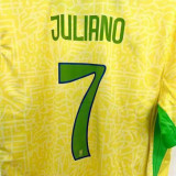 2024/25 Brazil Home Yellow Kids Soccer Jersey