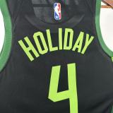 2025 Celtics HOLIDAY #4   Black City Edition NBA Jerseys