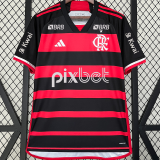 2024/25 Flamengo 1:1 Quality Home Fans Jersey  (All Sponsor 全广告)