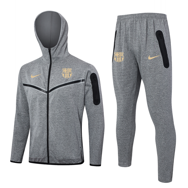 2024/25 BA  Grey Hoody Zipper Jacket Tracksuit 浅橙标