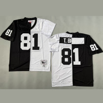 T.BROWN #81 Men's Las Vegas Raiders Retro NFL Jersey 突袭者