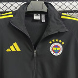 2025/26 Fenerbahce Black Windbreaker 费内巴切