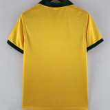1988 Brazil Home Yellow Retro Soccer Jersey