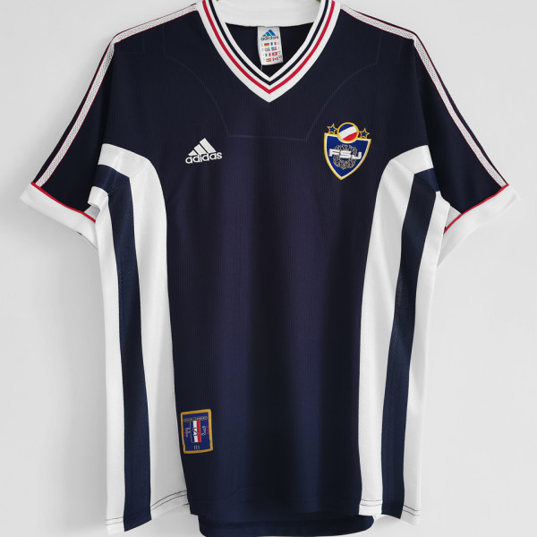 1998 Yugoslavia Home Blue Retro Soccer Jersey