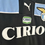 1998/99 Lazio Away Black Retro Long Sleeve Soccer Jersey